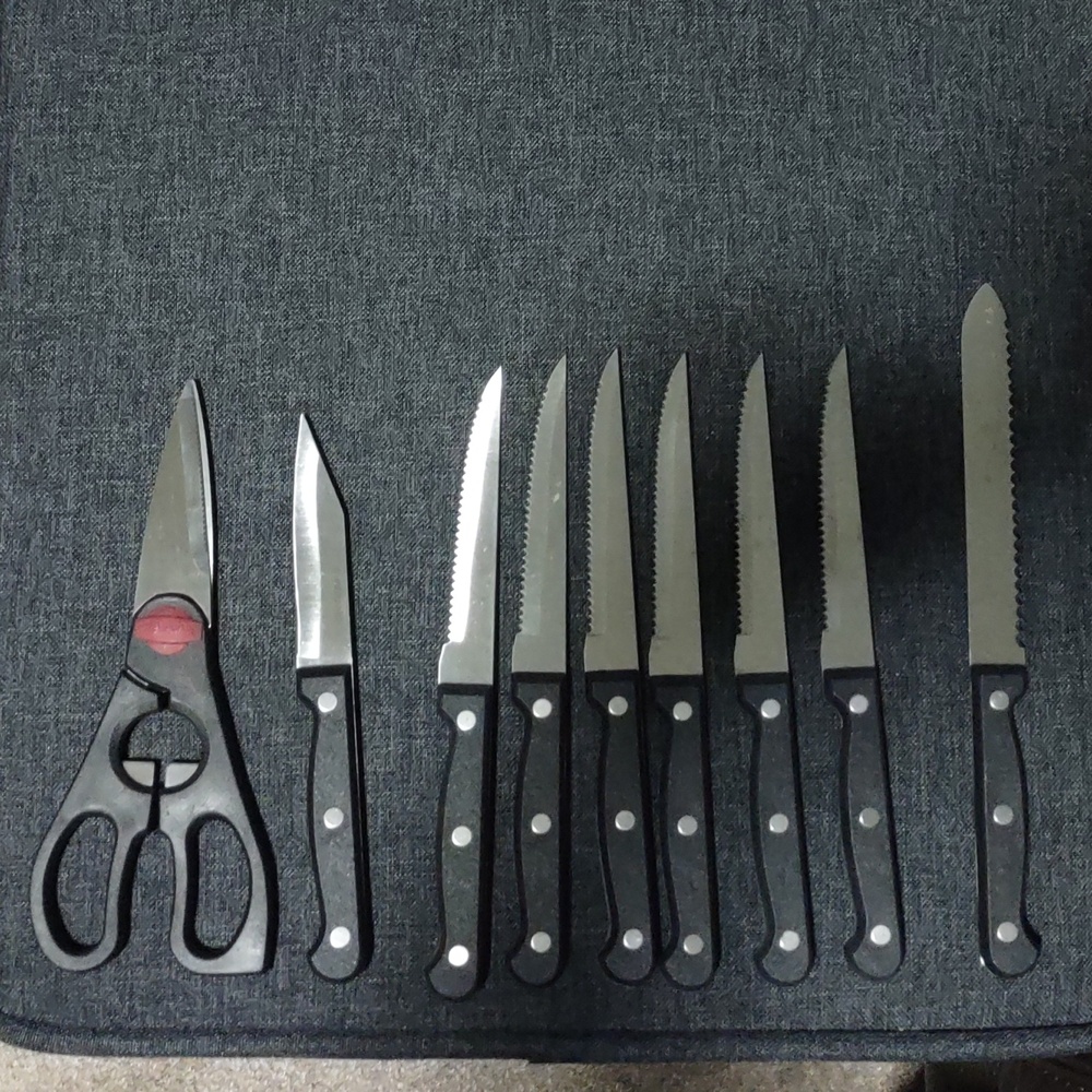 Farberware Knife Set Black 9 Pcs